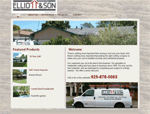 Tablet Screenshot of elliottandsonroofingco.com